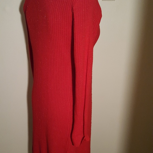 CHRISTMAS DRESS W CARDIGAN SIZE MED - Picture 5 of 6